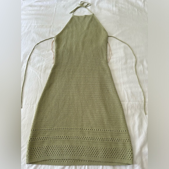 Aritzia Wilfred Crochet Halter Dress - Picture 2 of 4